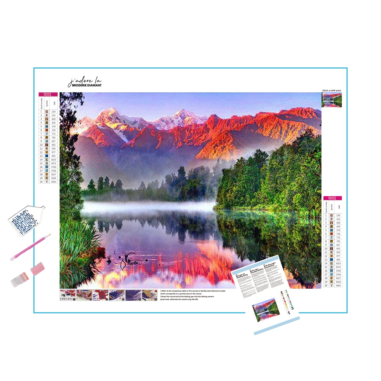 Capturez la splendeur et la beauté des collines rouges et ressentez le charme et la profondeur du paysage naturel dans cette broderie diamant. Collines rouges - j'adore la broderie diamant 