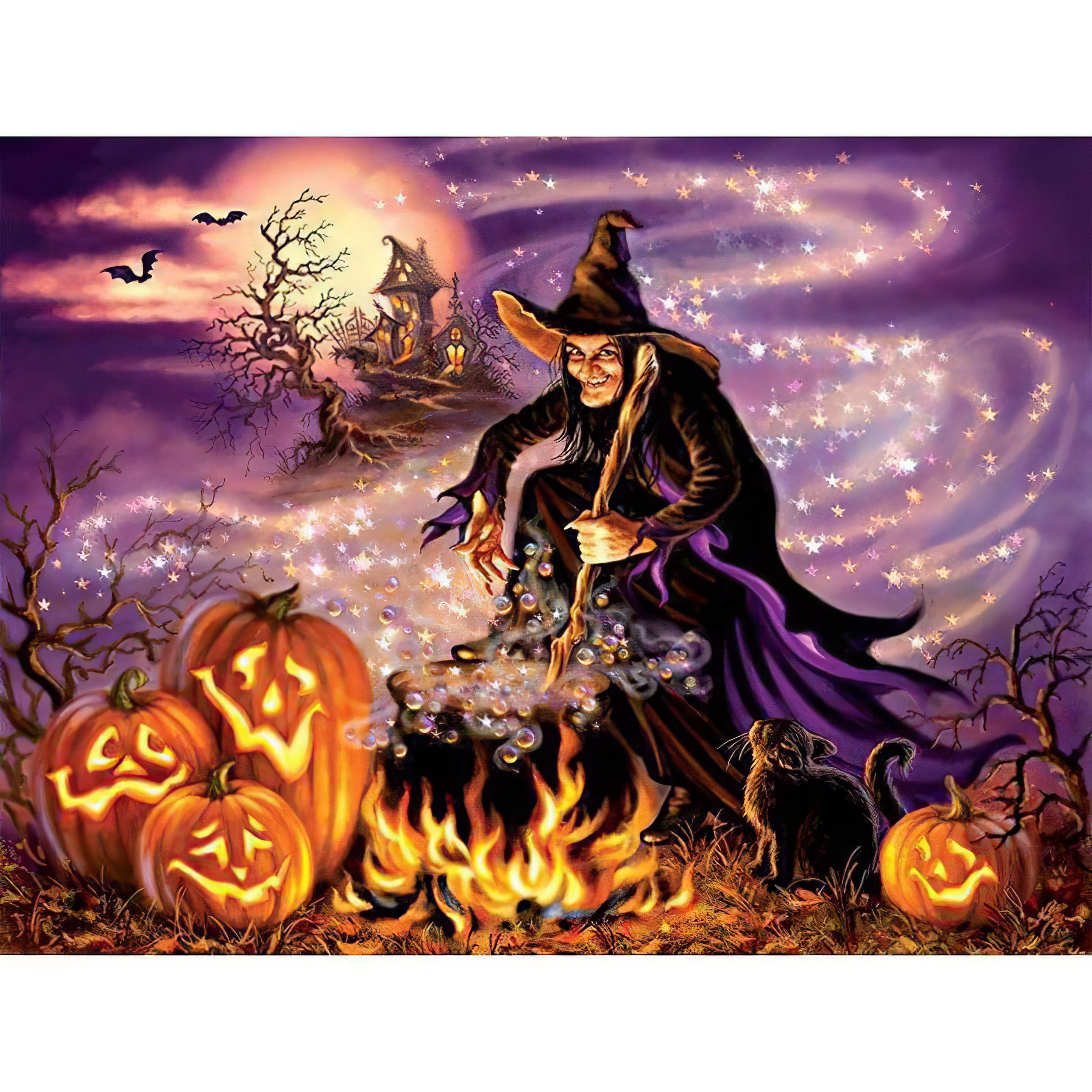 Dîner de sorcière d'Halloween