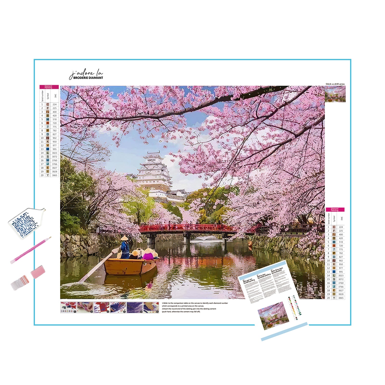 Fleur de cerisier japonais sur une rivière