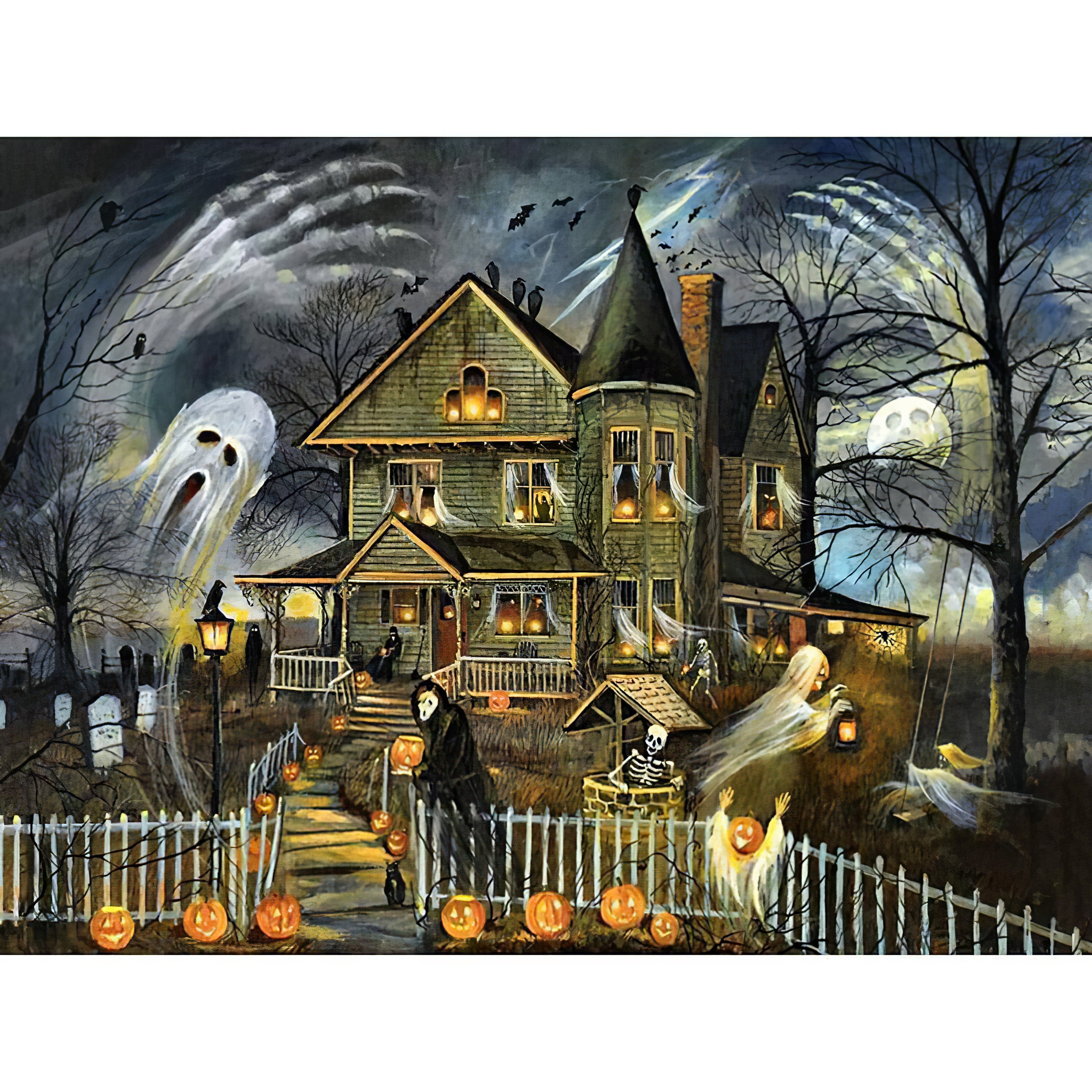 Maison fantôme d'Halloween