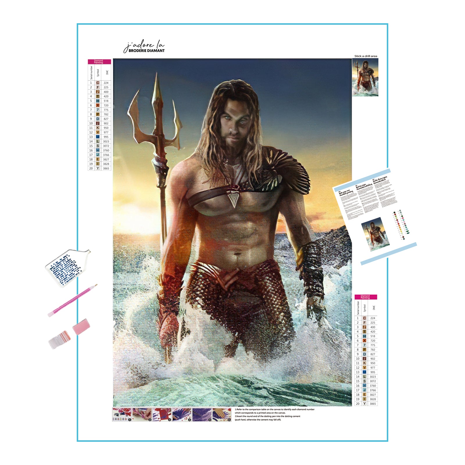 broderie diamant -  Marvel Aquaman