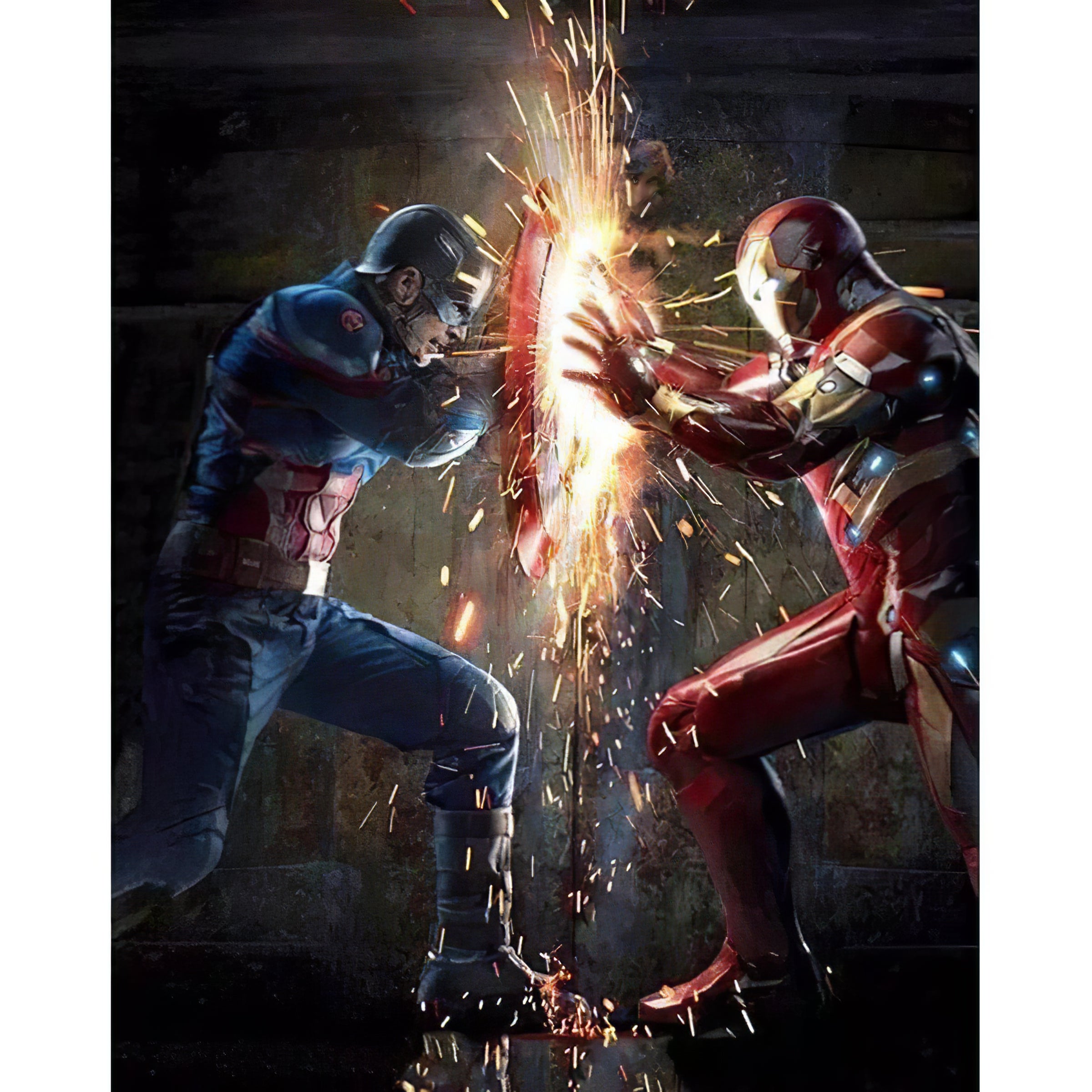 Marvel Captain America contre Iron Man