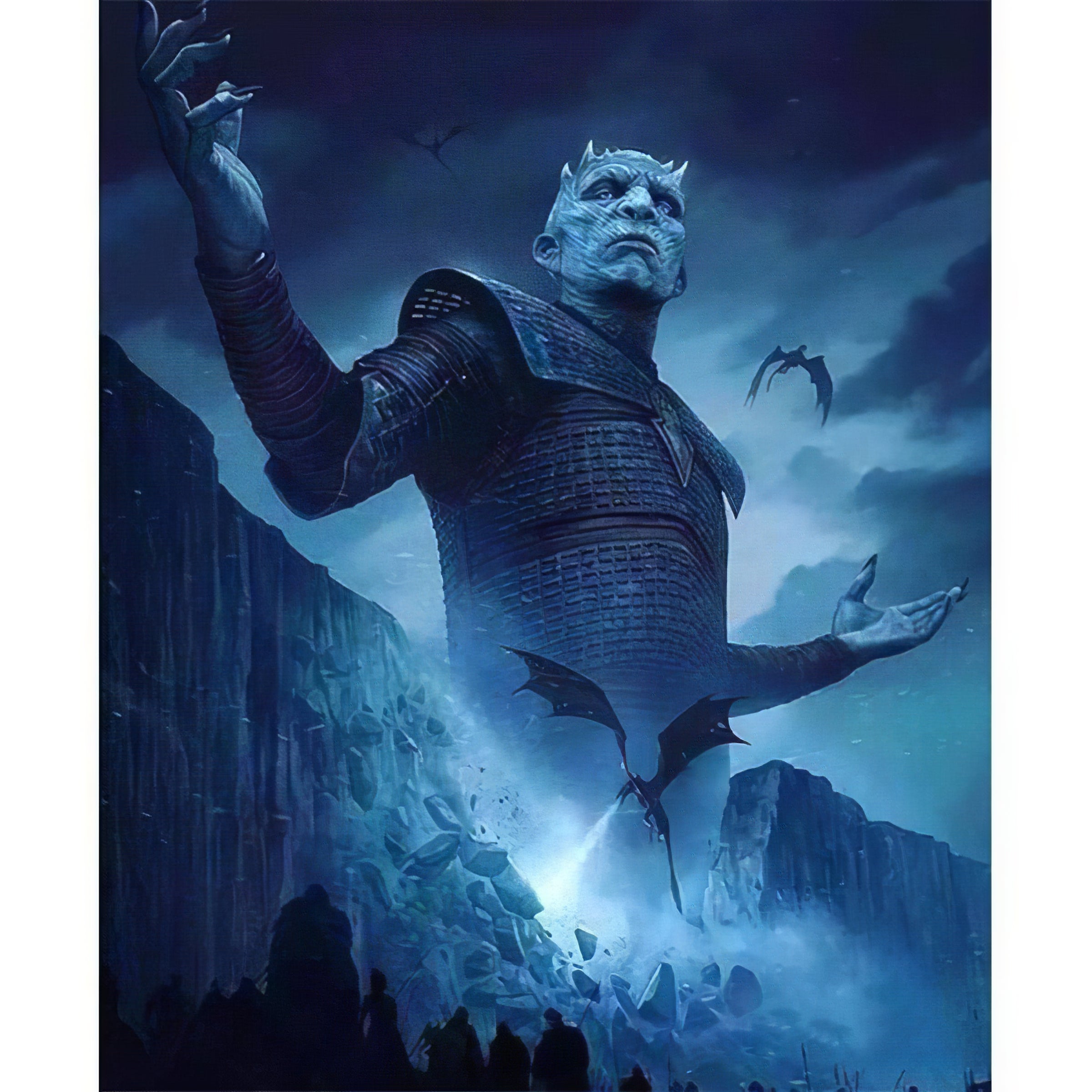 Le Night King impitoyable apporte ténèbres et destruction dans cette broderie diamant. Night King Game of Thrones - j'adore la broderie diamant