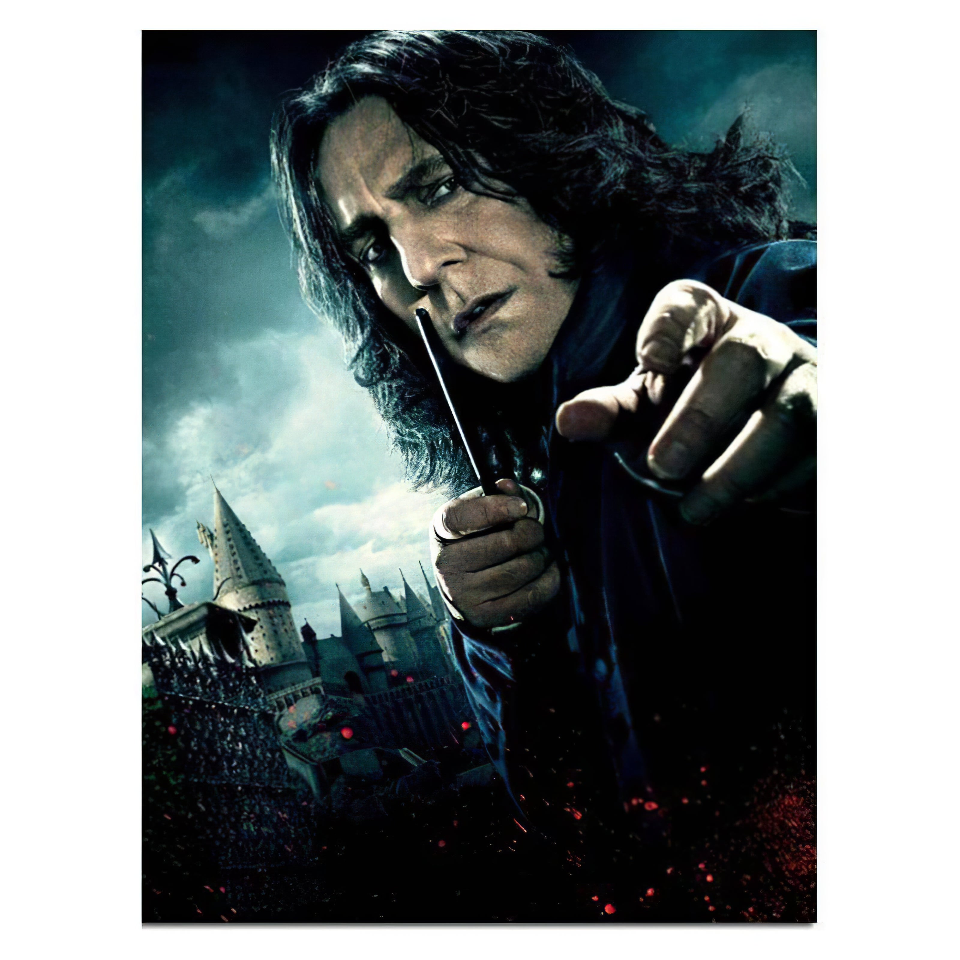 Plongez dans le monde énigmatique, capturant la profondeur dans cette œuvre d'art dans cette broderie diamant. Professeur Severus Rogue de Harry Potter - j'adore la broderie diamant