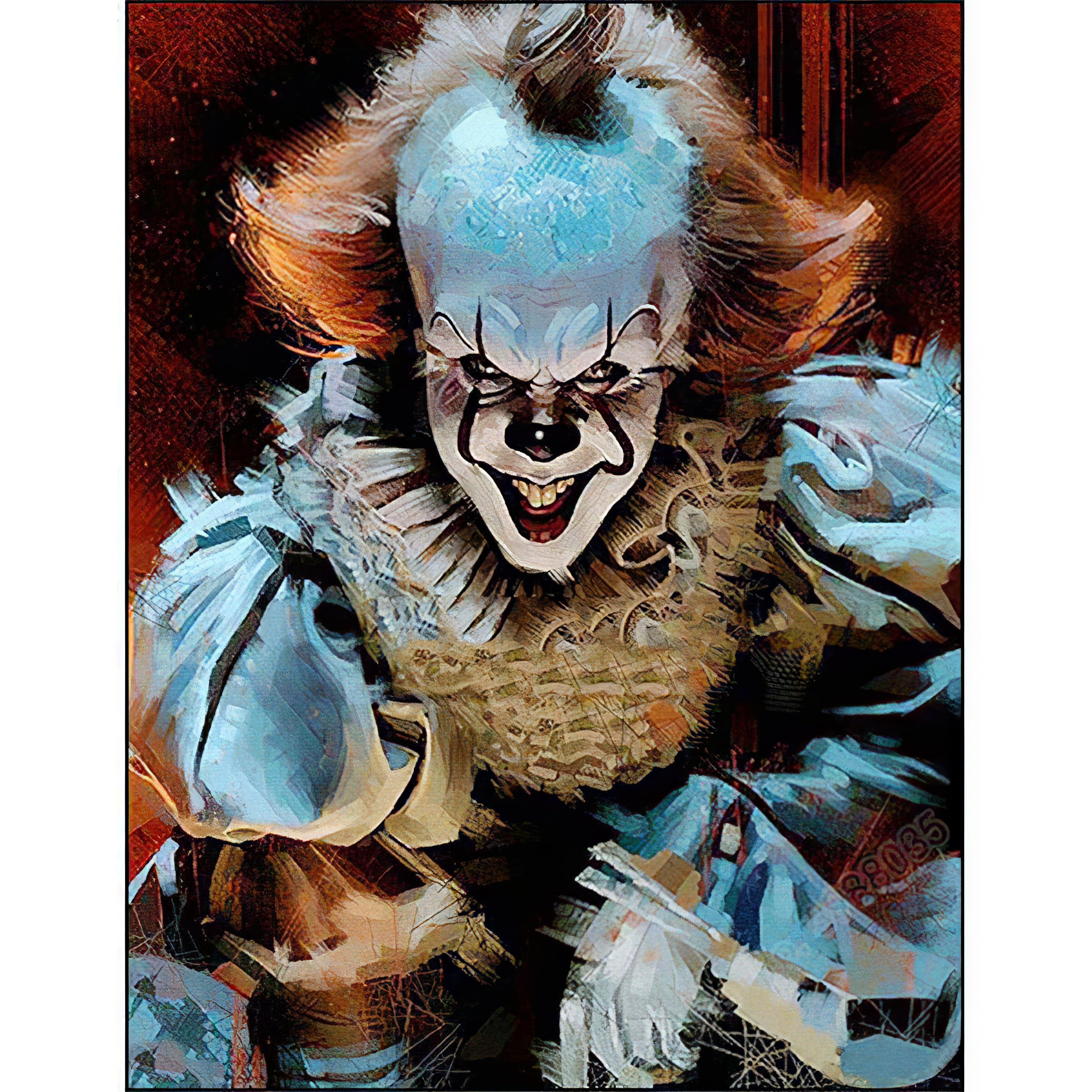 Affrontez vos peurs avec des œuvres d’art effrayantes dans cette broderie diamant. TI Pennywise- j'adore la broderie diamant