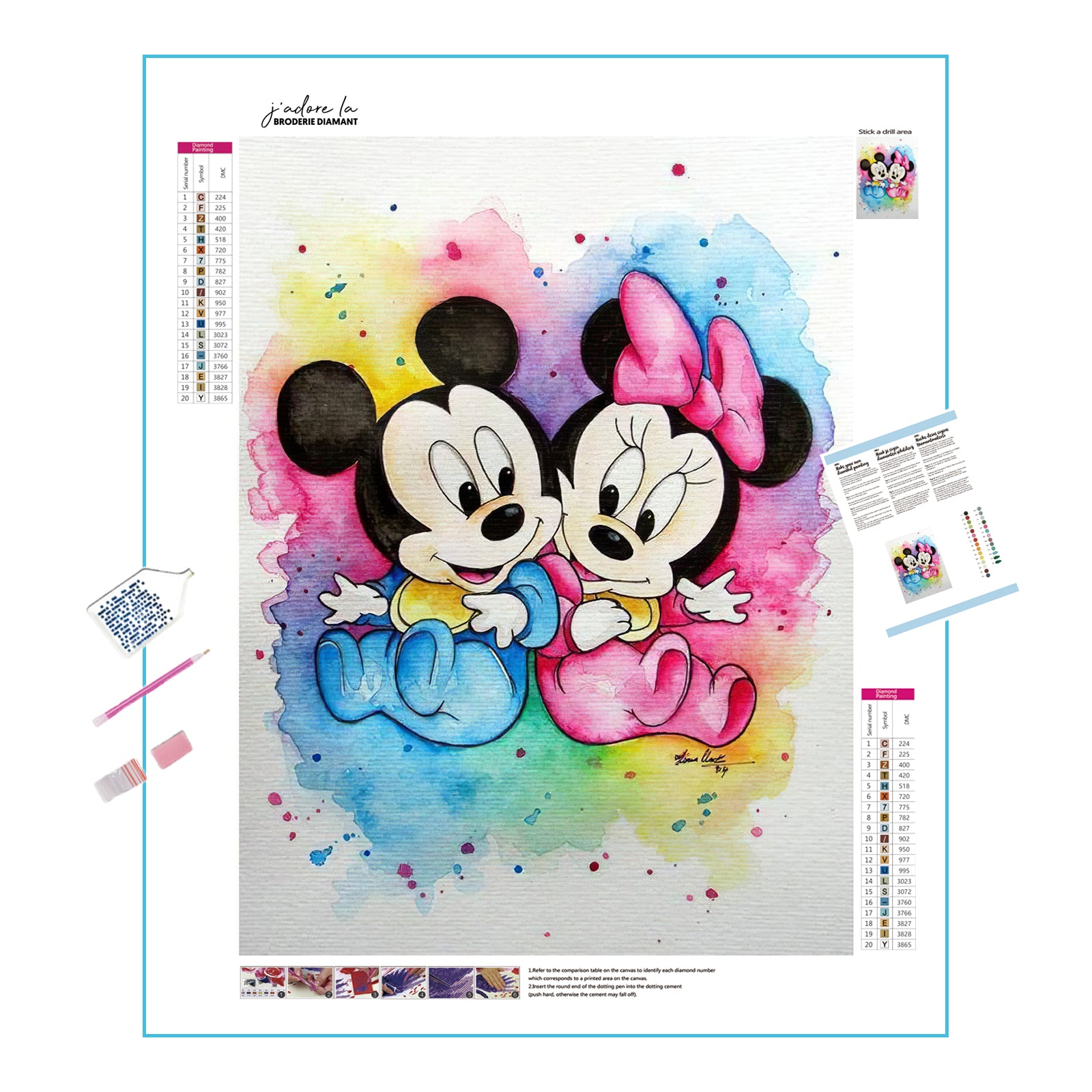 Bébé Mickey et Minnie Mouse